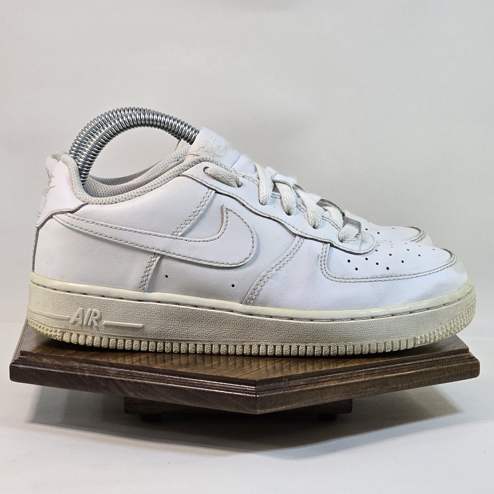Nike Air Force 1 Low Shoes Youth Size 5.5Y White Leather AF1 Sneakers 314192-117